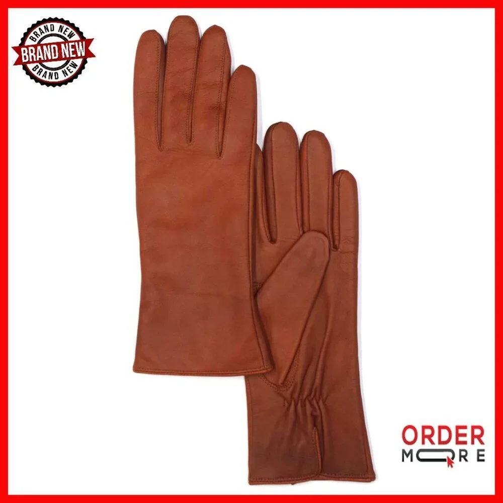 Women's Nappa Lambskin Leather Gloves Cashmere Lined Cold Weather